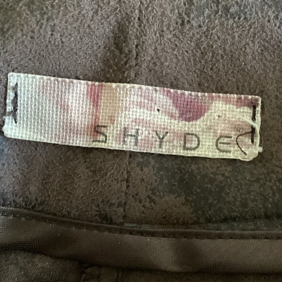 Shyde EU Sz 42/USA 7 Wide Leg Faux Suede Pants Brown 163G - Picture 7 of 8